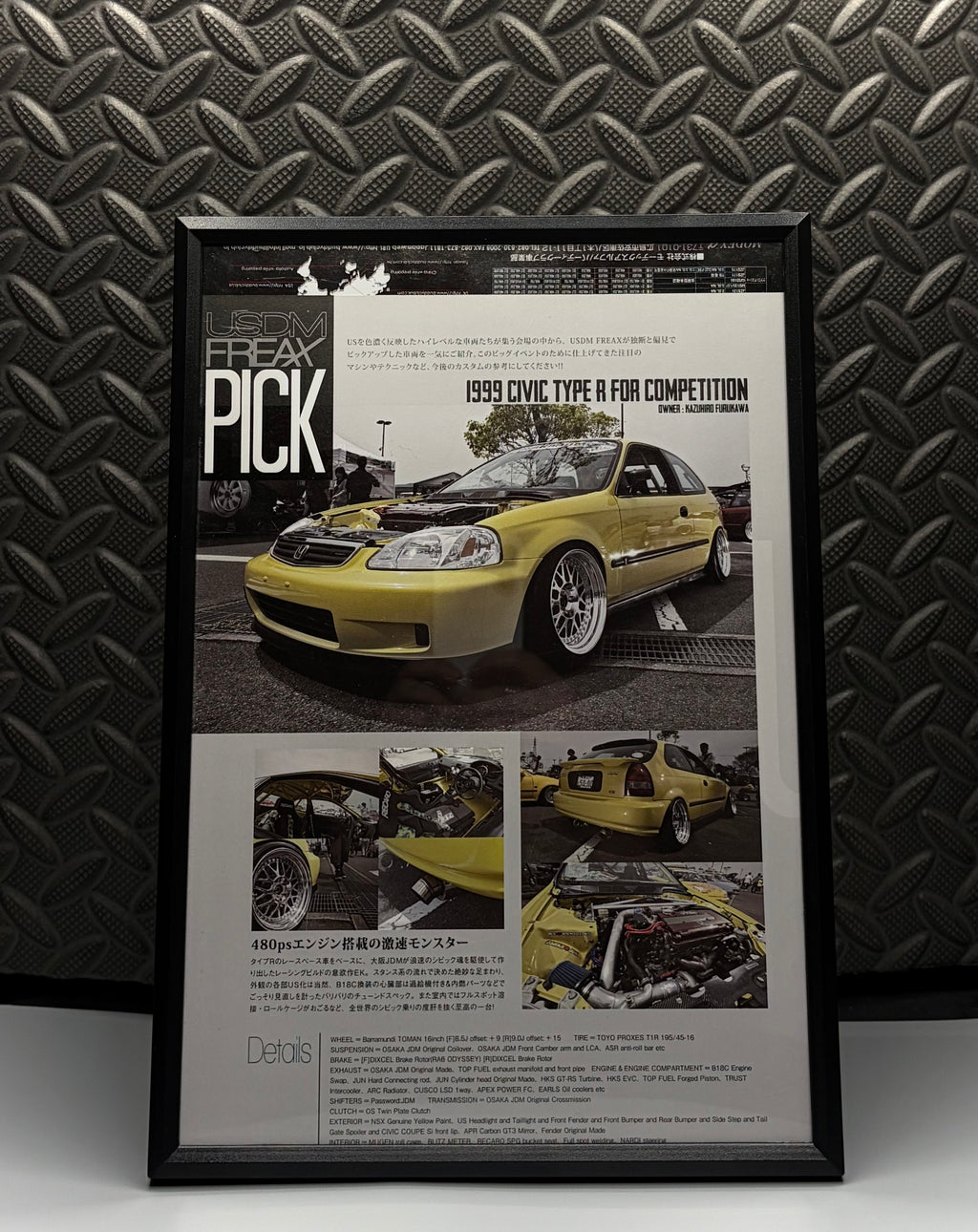 Honda civic X collection From Japan (8X11)-SINGLE