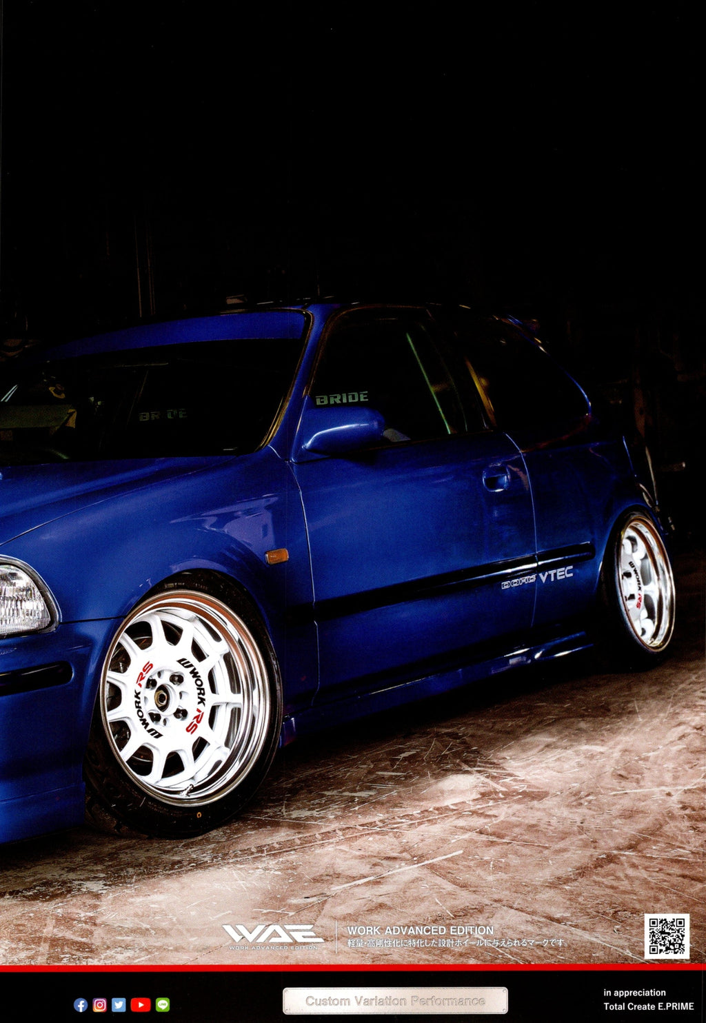 HONDA civic x work wheels collection from Japan (16x11)-SET