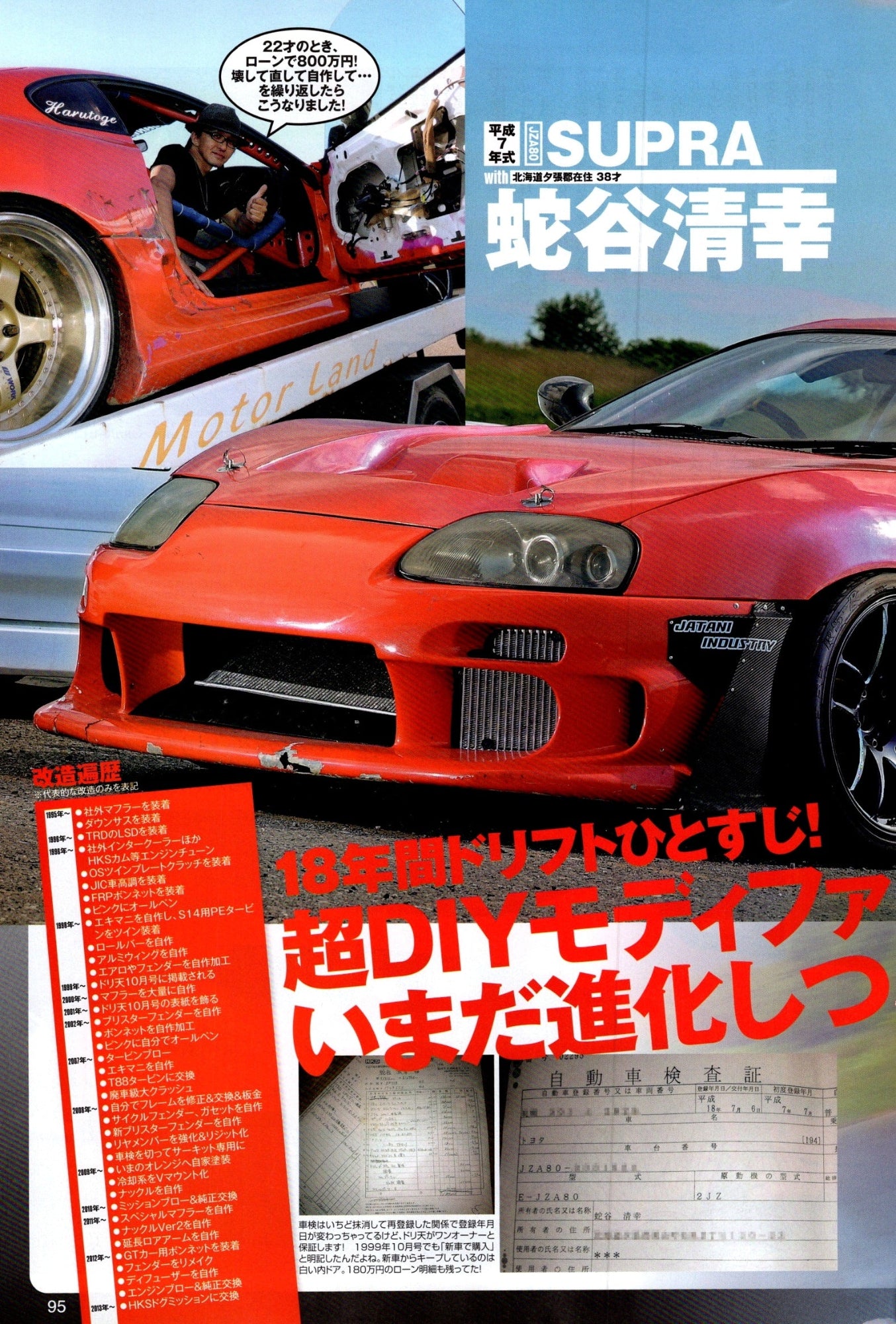 TOYOTA SUPRA collection  from Japan (8X11)-SINGLE