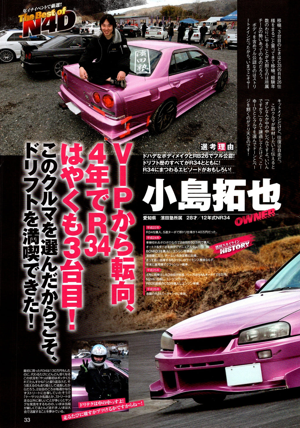 NISSAN R34 collection from Japan (16x11)-SET
