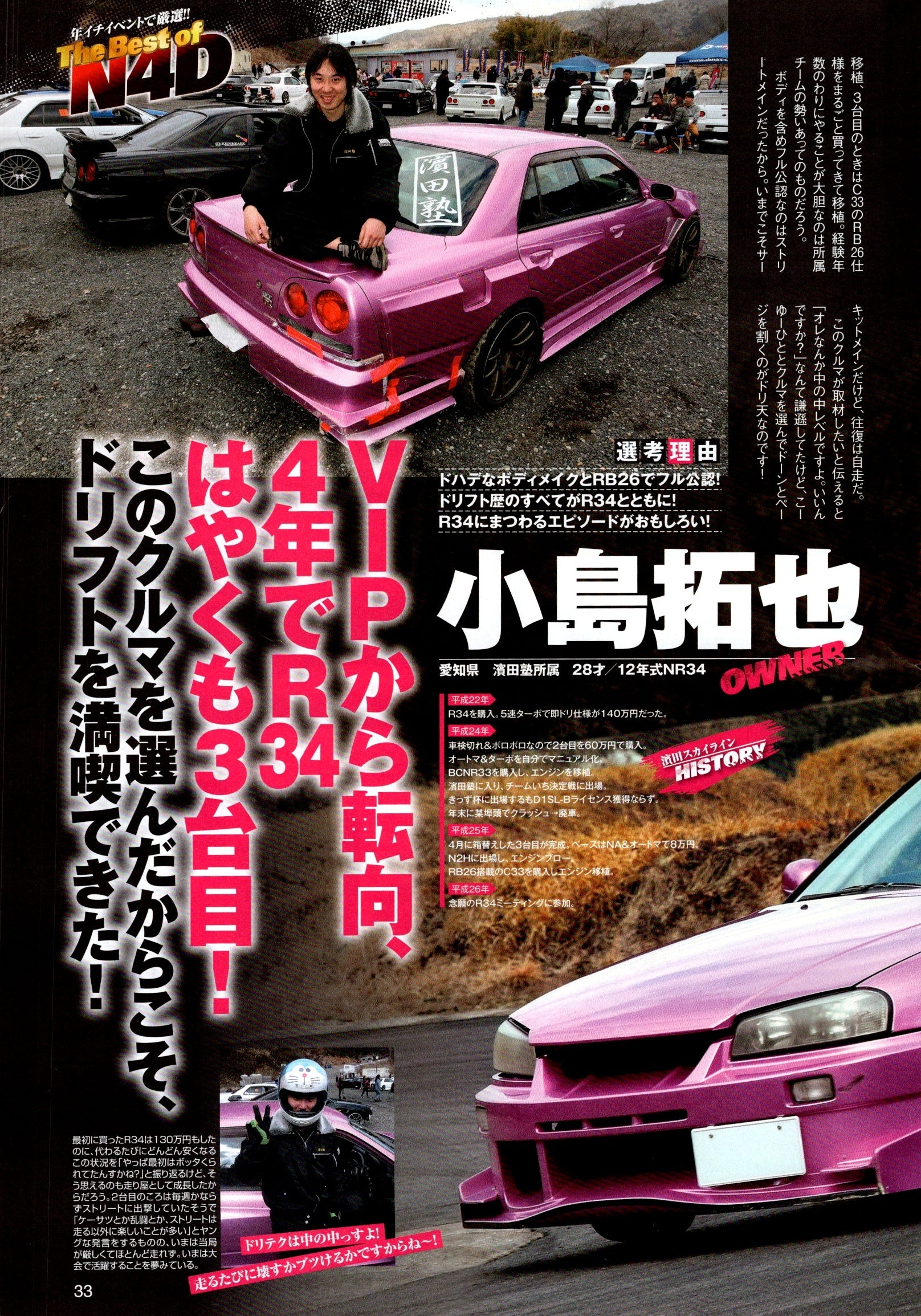 NISSAN R34 collection from Japan (16x11)-SET