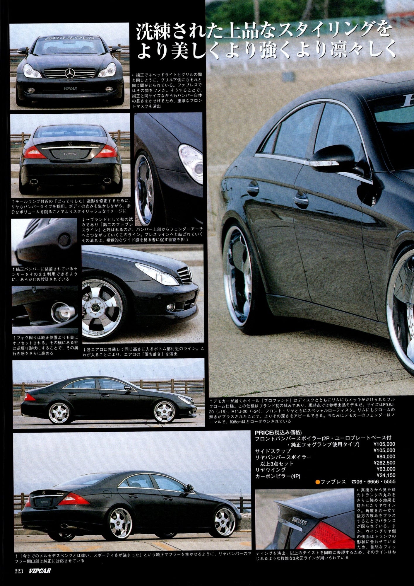 VIP MERCEDES CLS CLASS W219  collection from Japan (16x11)-SET