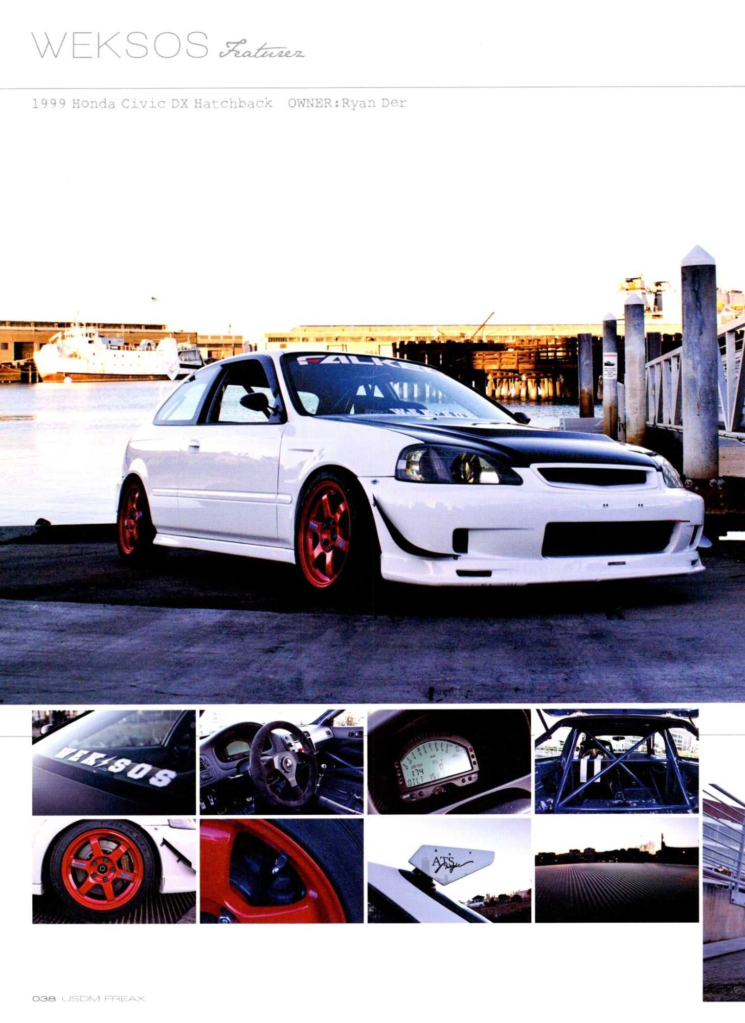 HONDA CIVIC hatchback 99' collection USDM (16x11)-SET