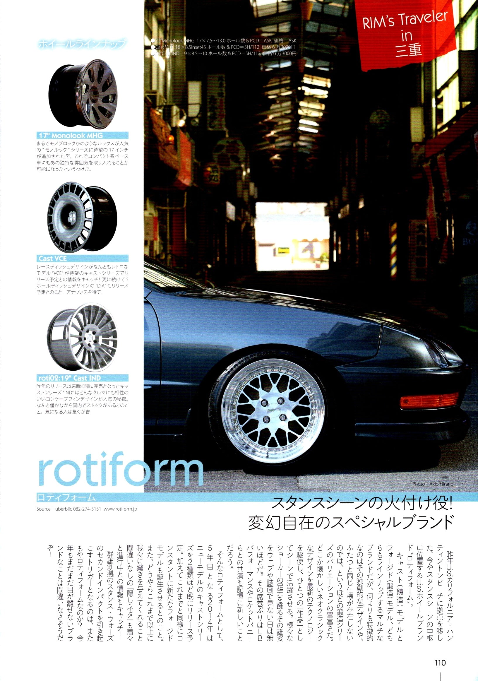 HONDA Integra x ROTIFORM wheels collection From Japan (8X11)-SINGLE