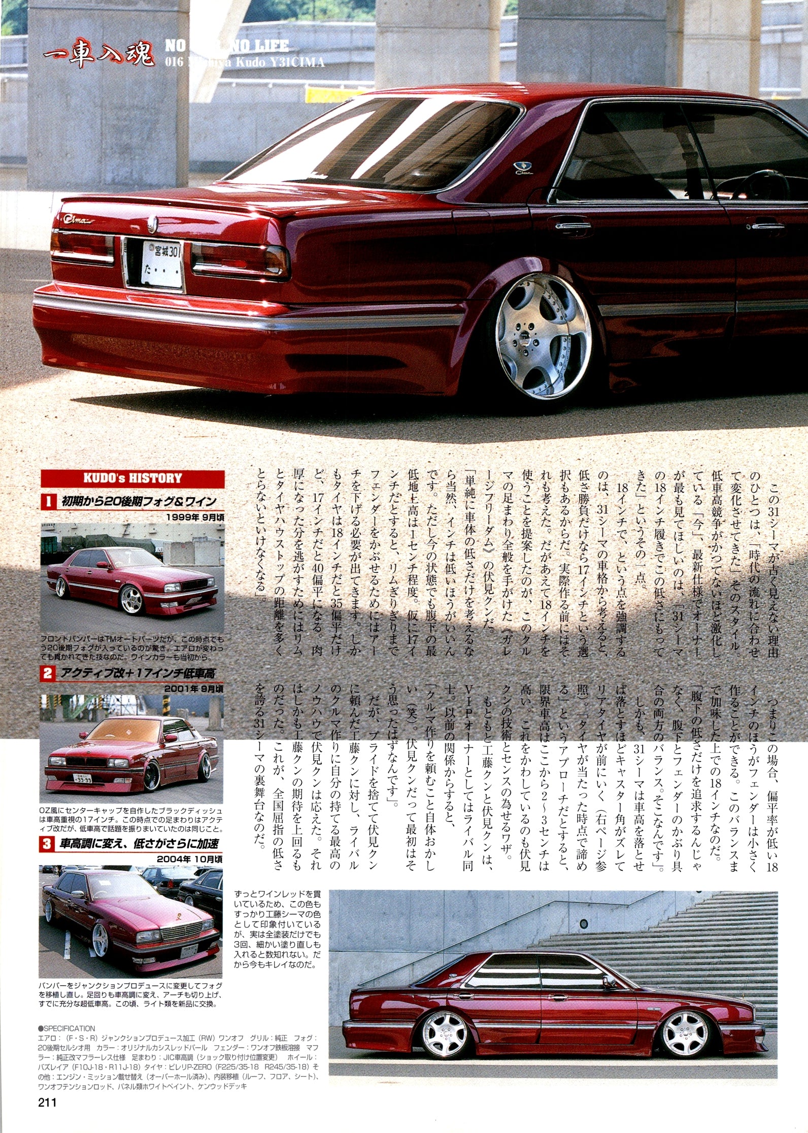 NISSAN Y31 CIMA collection From Japan (8X11)-SINGLE