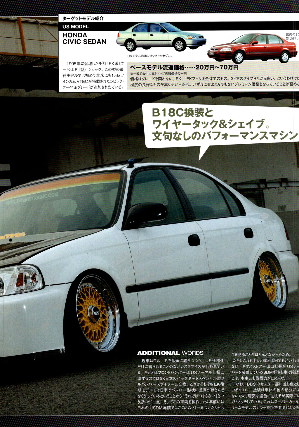 HONDA CIVIC EK collection From Japan (16X11)-SET