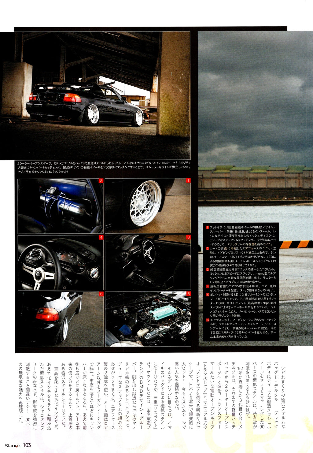 HONDA CR-X collection From Japan (16X11)-SET