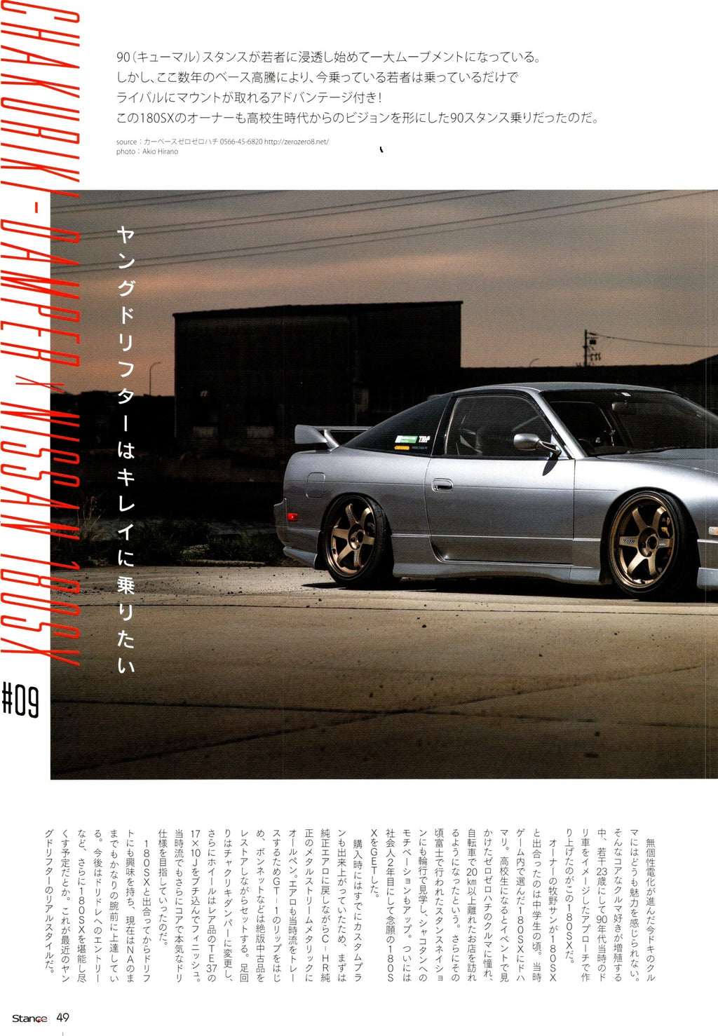 RYOATA'S NISSAN 180SX  96' XXX collection From Japan (16X11)-SET