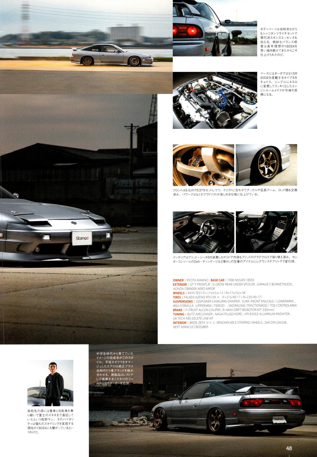 RYOATA'S NISSAN 180SX  96' XXX collection From Japan (16X11)-SET