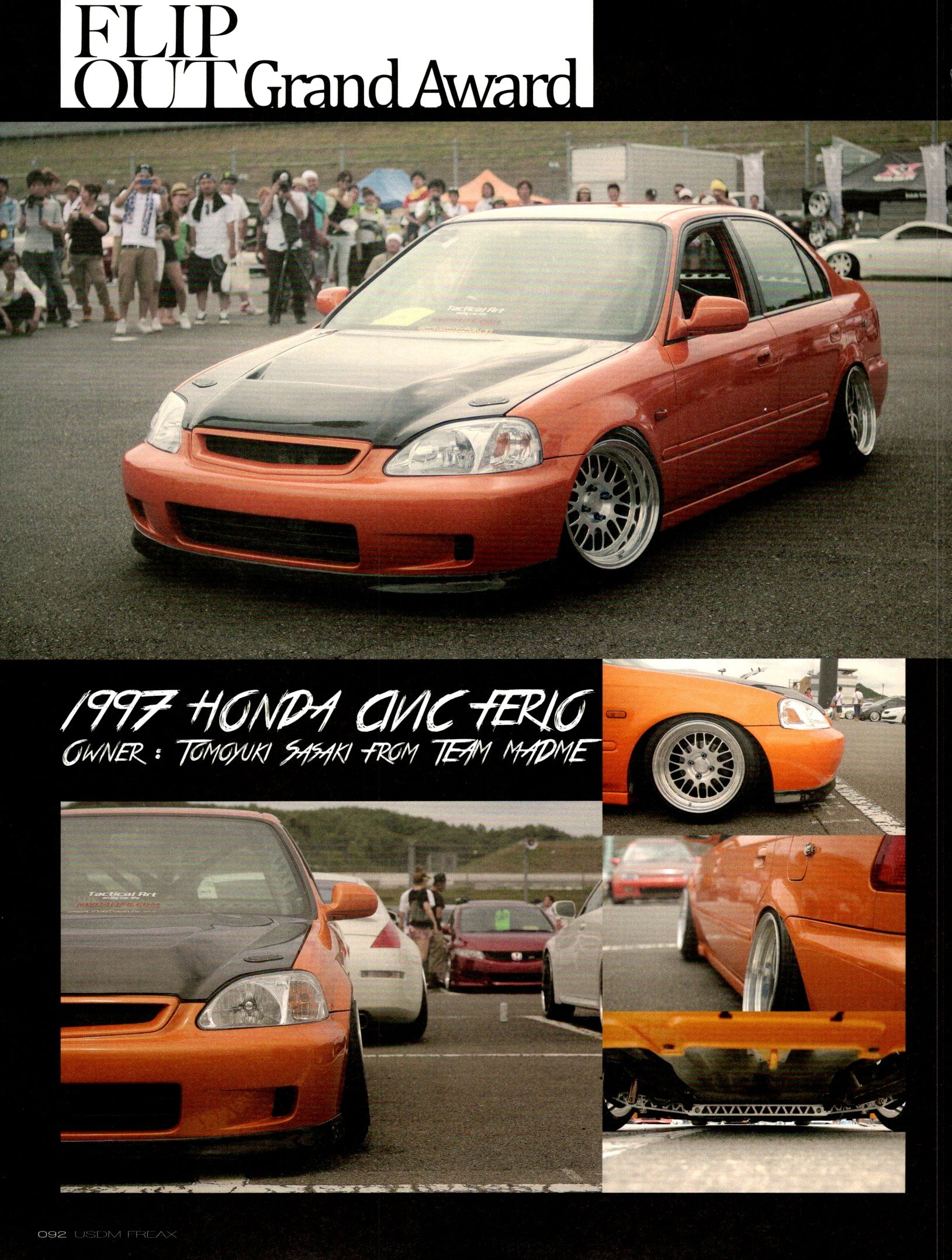 HONDA CIVIC 97' FERIO collection From Japan (8X11)SINGLE