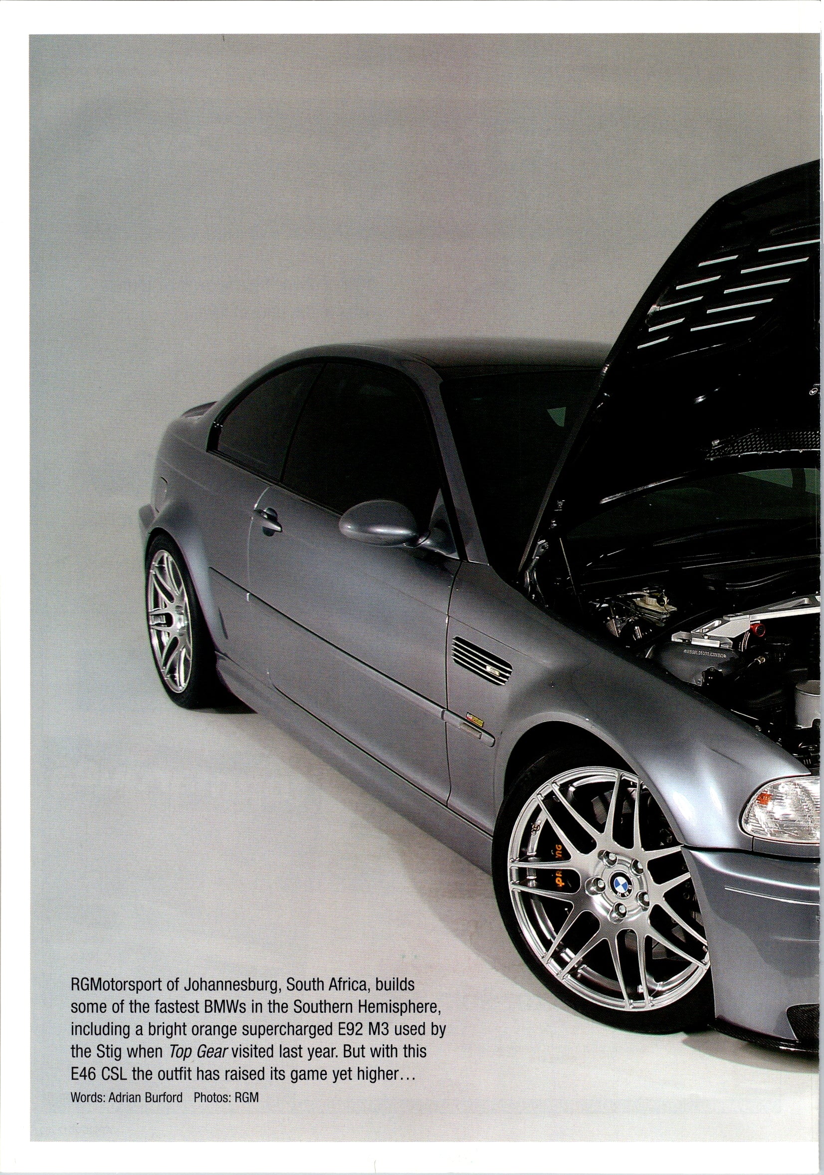 BMW E46 CSL PERFORMANCE collection (16X11)SET