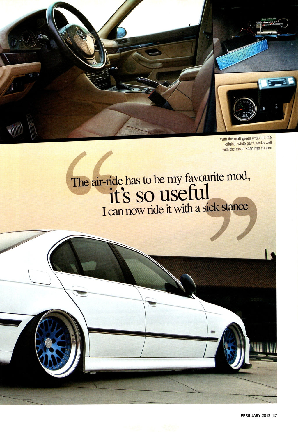 BMW E39 PERFORMANCE collection (16X11)SET