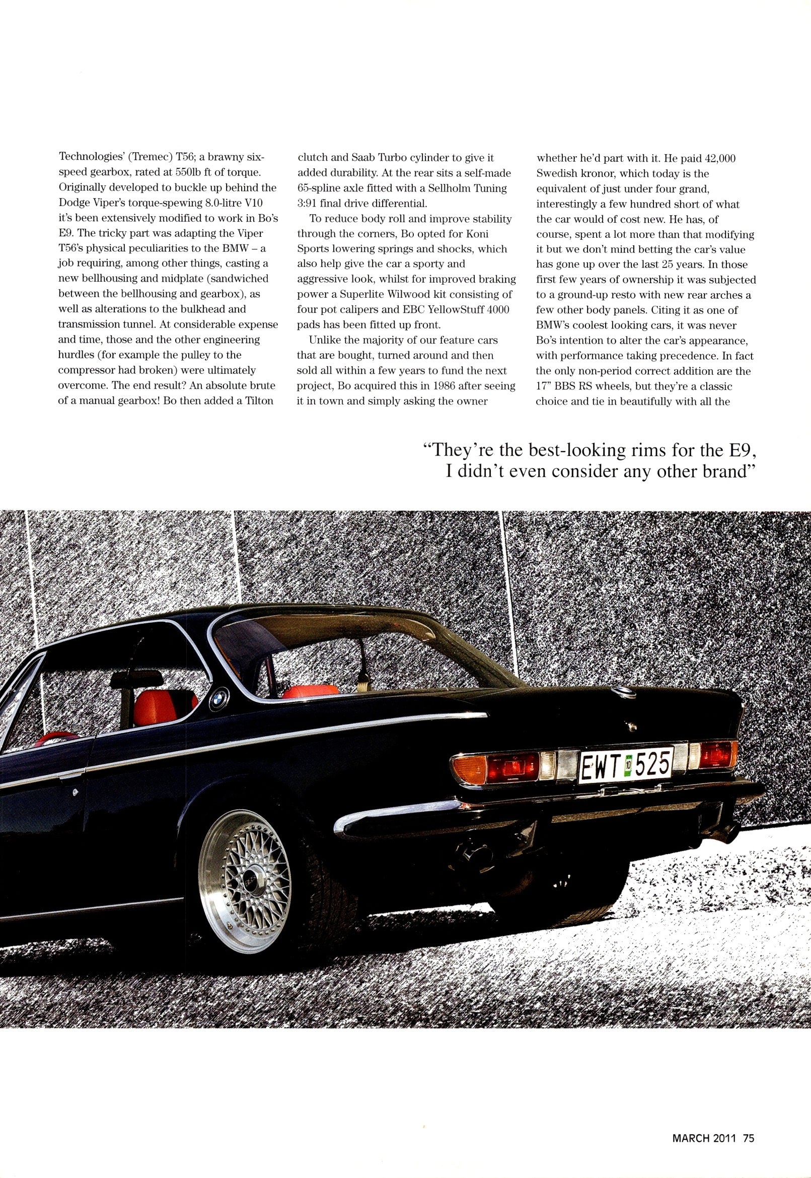BMW E9 SERIES collection (16X11)SET