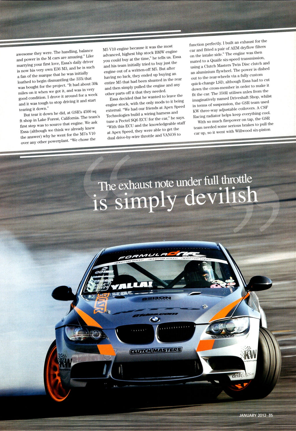 BMW M5 PERFORMANCE collection (16X11)SET