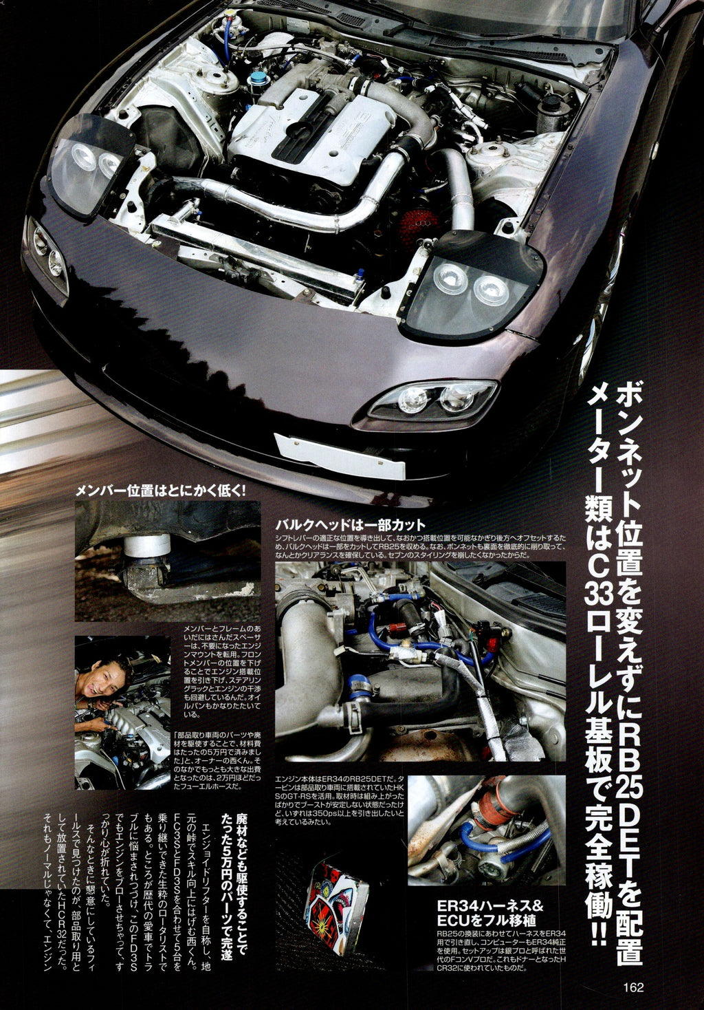 RX7 rb25det X collection  from Japan (16X11)-SET