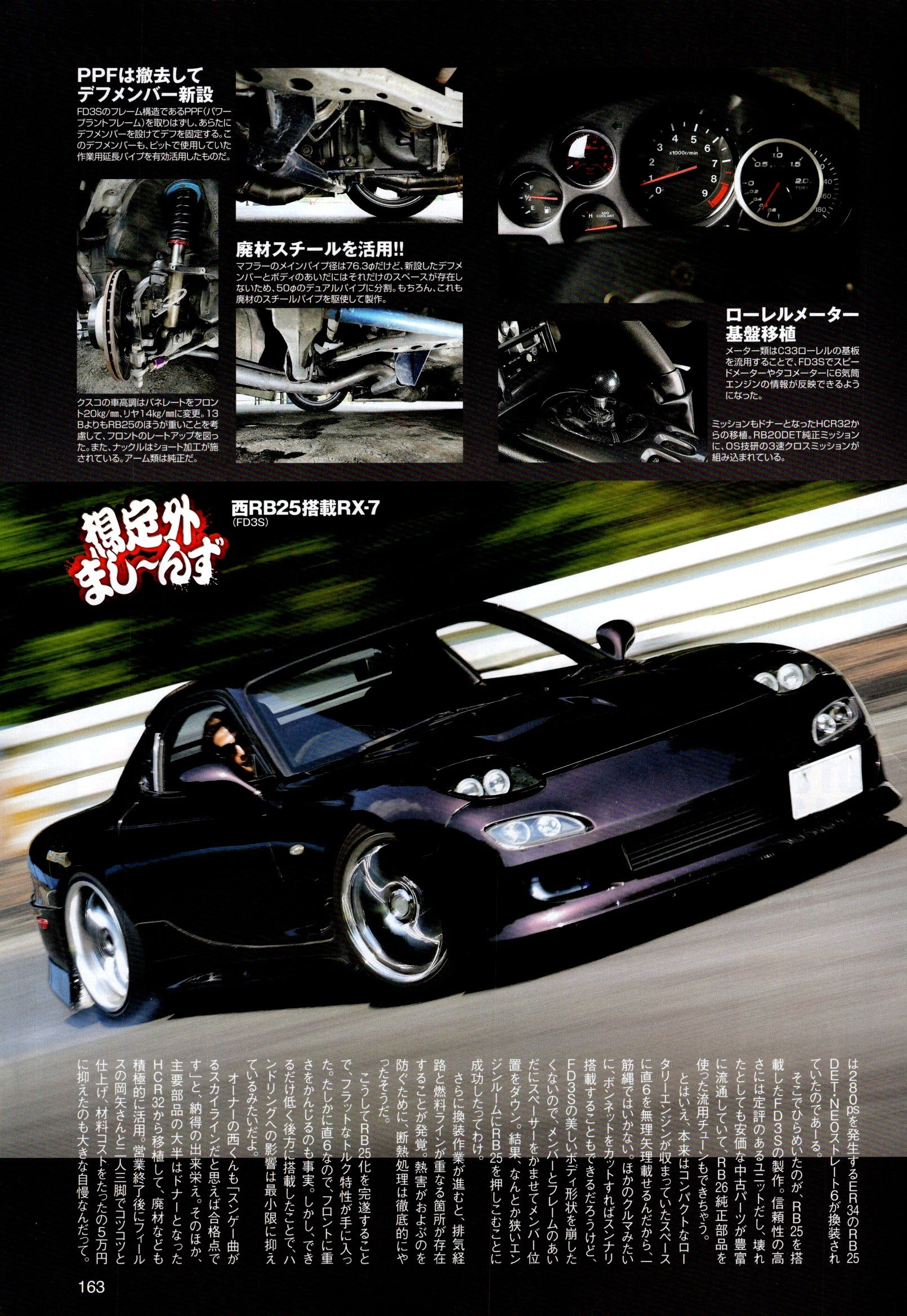 RX7 rb25det X collection  from Japan (16X11)-SET