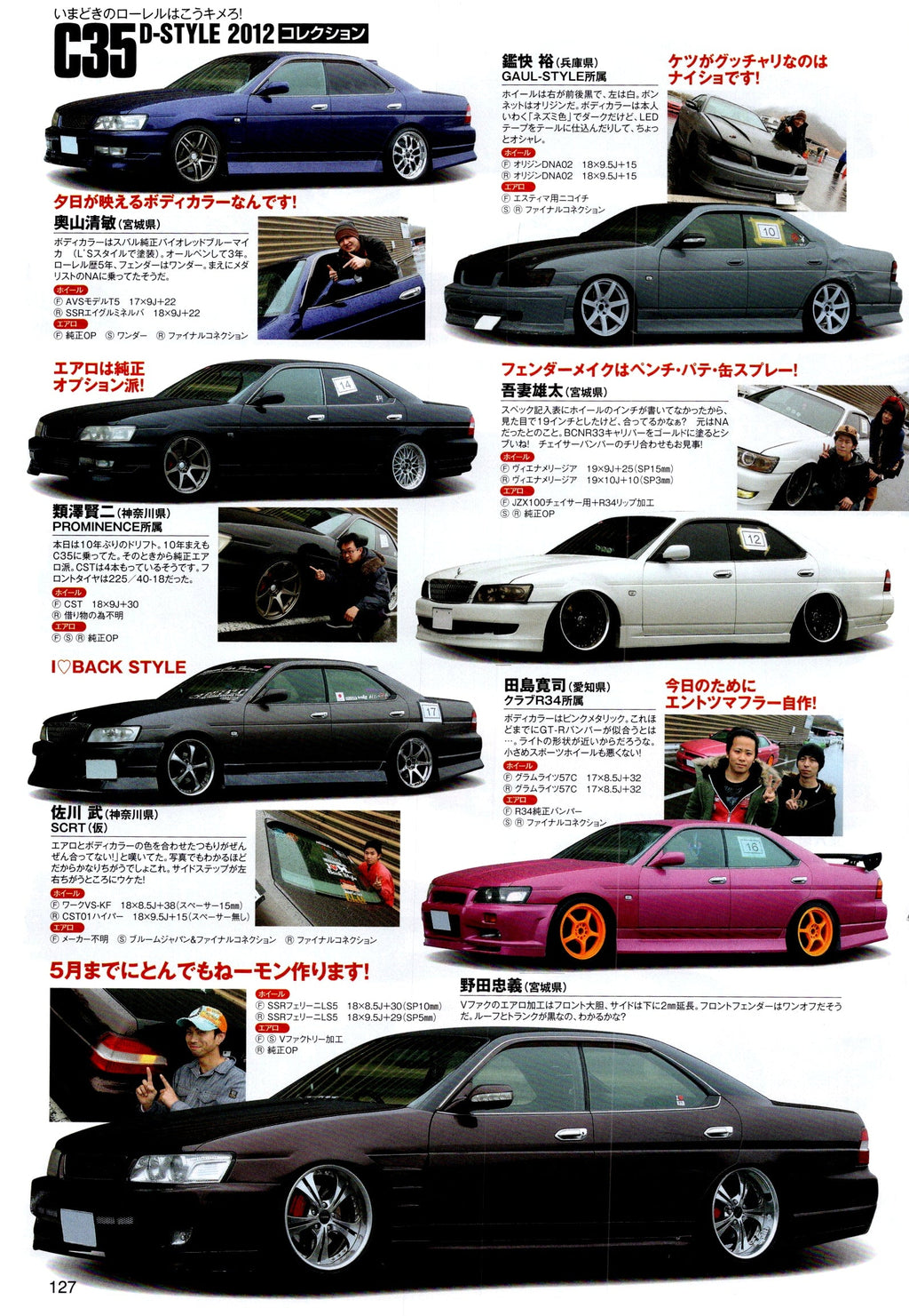 C35 NISSAN LAUREL collection From Japan (16X11)-SET