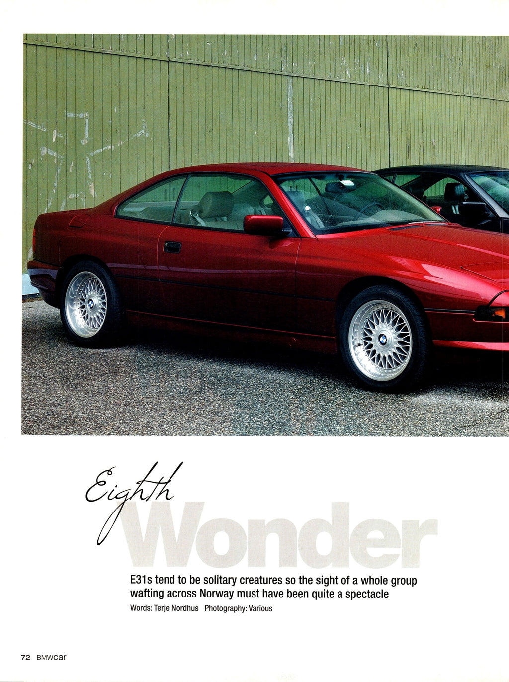 BMW E31 PERFORMANCE collection (16X11)SET