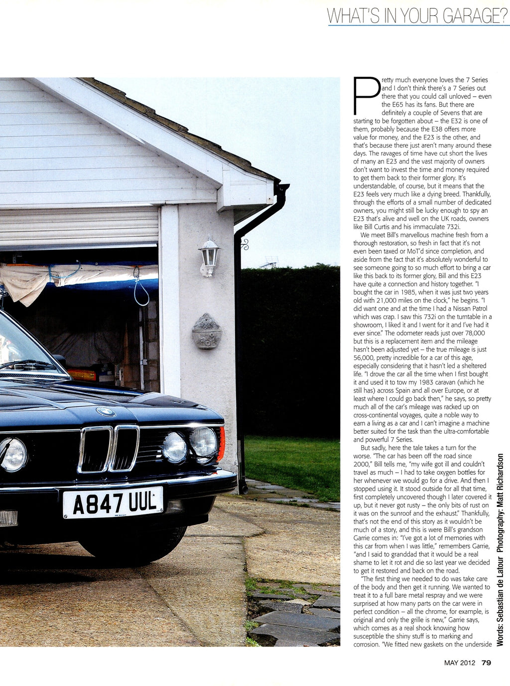 BMW E23 PERFORMANCE collection (16X11)SET