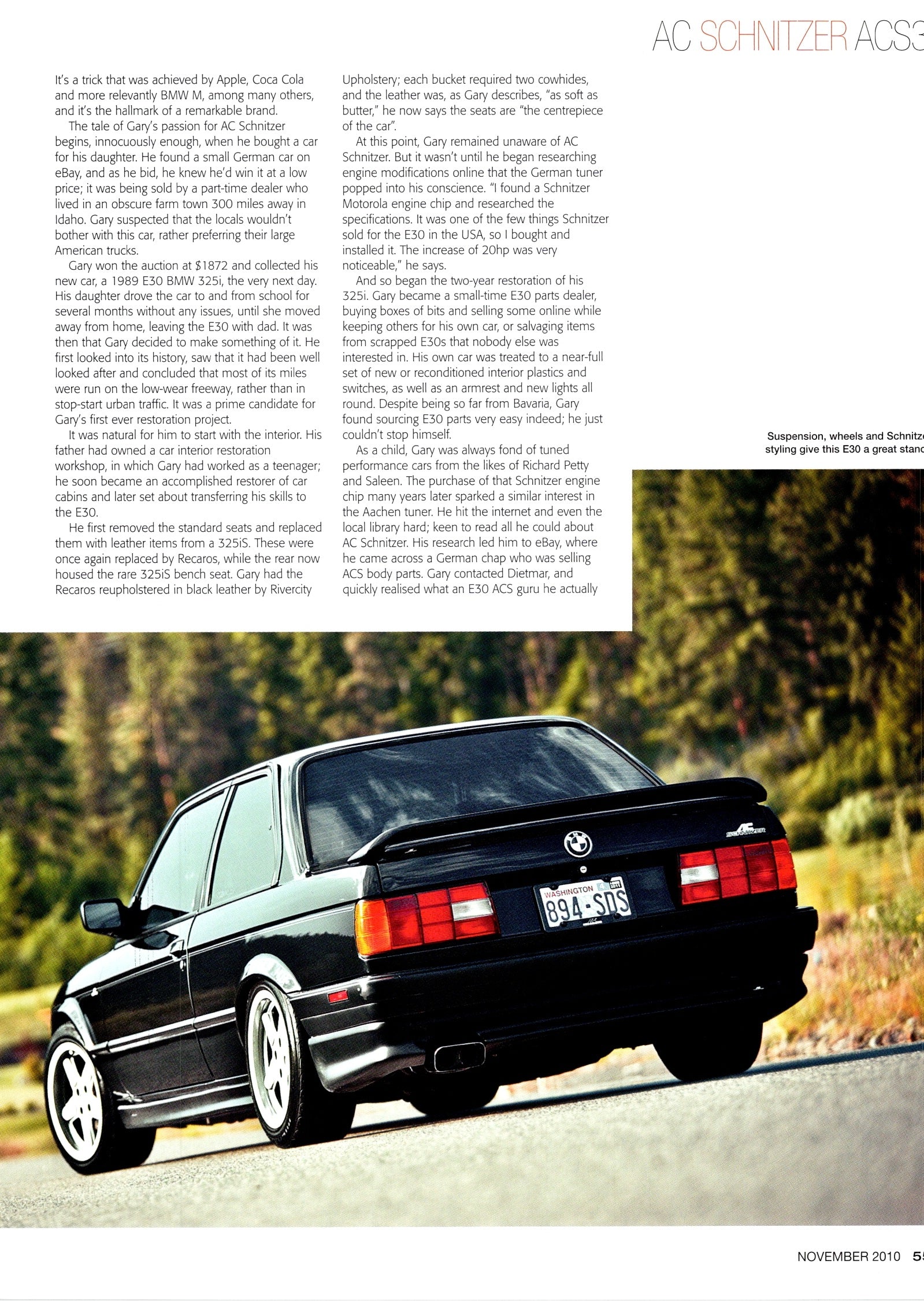 BMW PERFORMANCE collection (8X11)-SINGLE