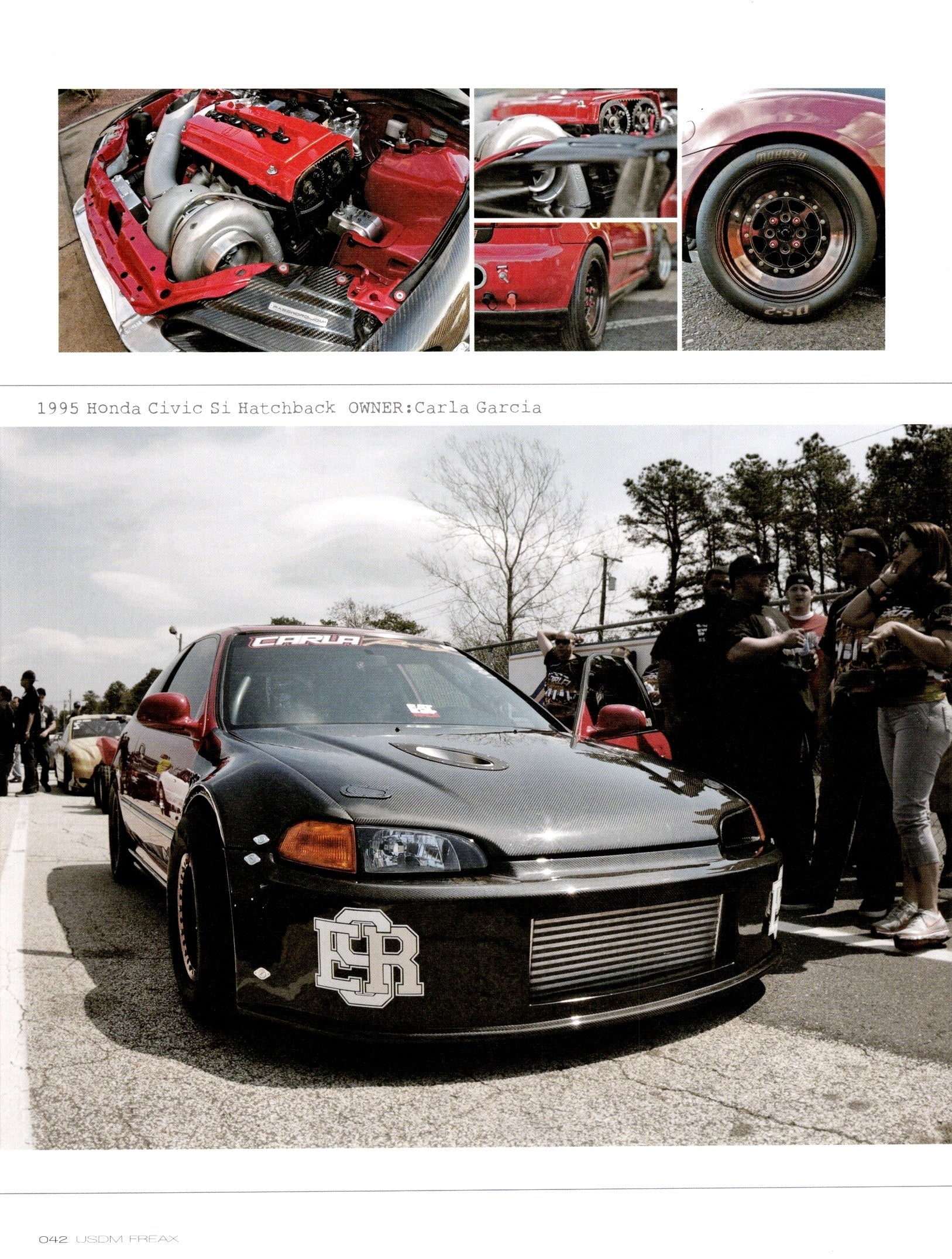 95' HONDA CIVIC SI HATCHBACK collection From Japan (16X11)-SET